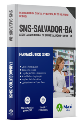Apostila SMS Salvador - BA - 2024 - Farmacêutico (SMS)
