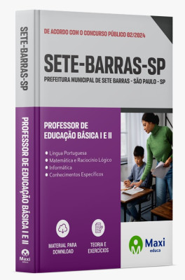 Apostila Prefeitura de Sete Barras - SP - 2024 - Professor de Educação Básica I e II