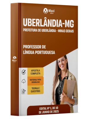 Apostila Prefeitura de Uberlândia - MG -2025 - Professor De Língua Portuguesa