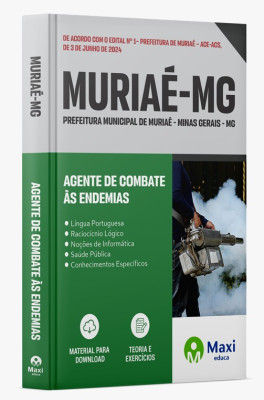 Apostila Prefeitura de Muriaé - MG - 2024 - Agente de Combate às Endemias