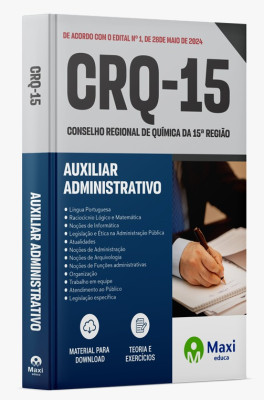 Apostila CRQ-15 -2024 - Auxiliar Administrativo
