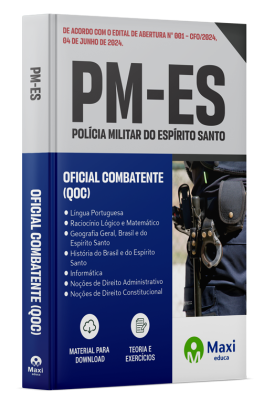 Apostila PM-ES - 2024 - Oficial Combatente (QOC)