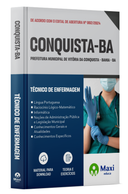 Apostila Prefeitura de Vitória da Conquista - BA - 2024 - Técnico de Enfermagem