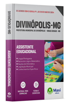 Apostila Prefeitura de Divinópolis - MG - 2024 - Assistente Educacional