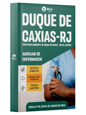 Apostila Prefeitura de Duque de Caxias - RJ -2025 - Auxiliar De Enfermagem