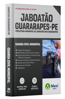 Apostila Prefeitura de Jaboatão dos Guararapes - PE - 2024 - Guarda Civil Municipal
