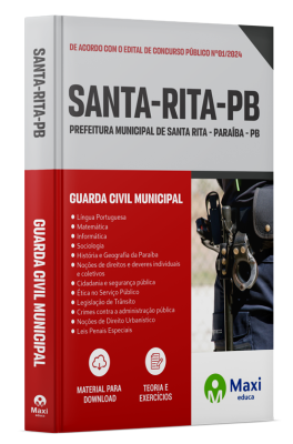 Apostila Prefeitura de Santa Rita - PB - 2024 - Guarda Civil Municipal
