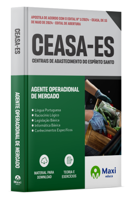 Apostila Ceasa ES - 2024 - Agente Operacional de Mercado