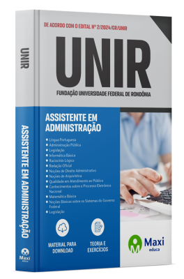 Apostila UNIR 2024 - Assistente em Administração