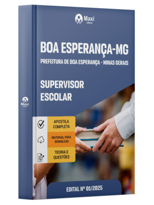 Apostila Prefeitura de Boa Esperança - MG - 2025 - Supervisor Escolar