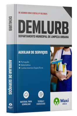 Apostila DEMLURB 2024 - Auxiliar de Serviços