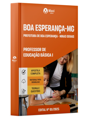 Apostila Prefeitura de Boa Esperança - MG - 2025 - Professor De Educação Básica I