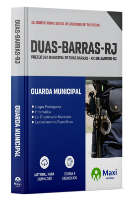 Apostila Prefeitura de Duas Barras-RJ 2024 - Guarda municipal