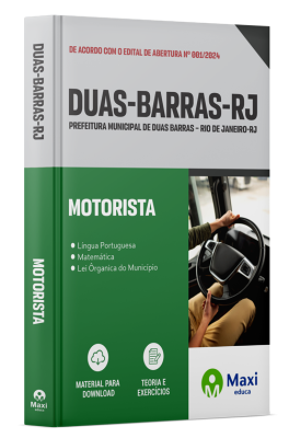 Apostila Prefeitura de Duas Barras-RJ 2024 - Motorista