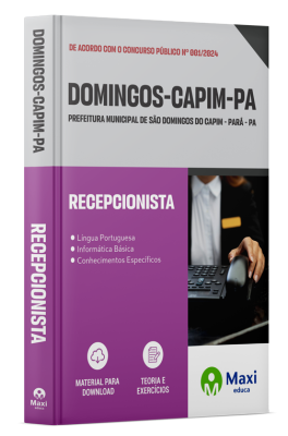 Apostila Prefeitura de São Domingos do Capim - PA - 2024 - Recepcionista