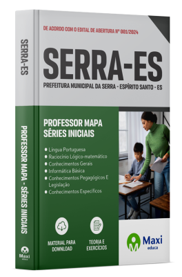 Apostila Prefeitura da Serra - ES - 2024 - Professor Mapa - Séries Iniciais