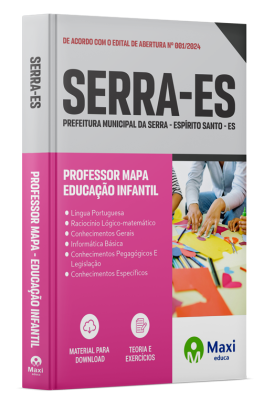 Apostila Prefeitura da Serra - ES - 2024 - Professor Mapa - Educação Infantil