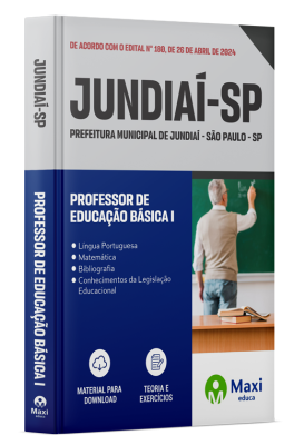 Apostila Prefeitura de Jundiaí - SP - 2024 - PROFESSOR DE EDUCAÇÃO BÁSICA I