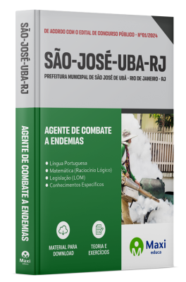 Apostila Prefeitura de São José de Ubá - RJ - 2024 - Agente de Combate a Endemias
