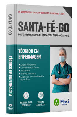 Apostila Prefeitura de Santa Fé de Goiás – GO - 2024 - Técnico em Enfermagem