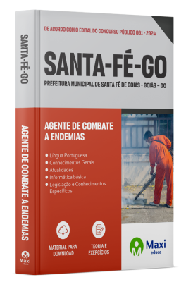 Apostila Prefeitura de Santa Fé de Goiás – GO - 2024 - Agente de Combate a Endemias