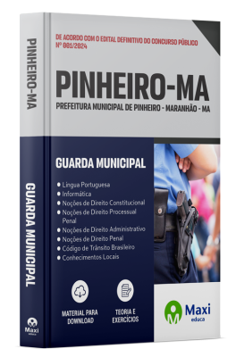 Apostila Prefeitura de Pinheiro - MA - 2024 - Guarda Municipal