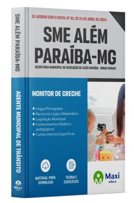 Apostila SME Além Paraíba - MG - 2024 - Monitor de Creche