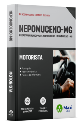 Apostila Prefeitura de Nepomuceno - MG - 2024 - Motorista