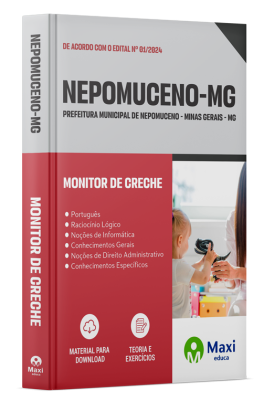 Apostila Prefeitura de Nepomuceno - MG - 2024 - Monitor de Creche