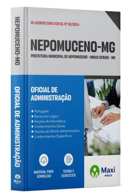 Apostila Prefeitura de Nepomuceno - MG - 2024 - Oficial de Administração