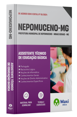 Apostila Prefeitura de Nepomuceno - MG - 2024 - Assistente Técnico de Educação Básica