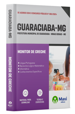 Apostila Prefeitura de Guaraciaba - MG - 2024 - Monitor de Creche