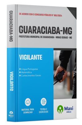 Apostila Prefeitura de Guaraciaba - MG - 2024 - Vigilante