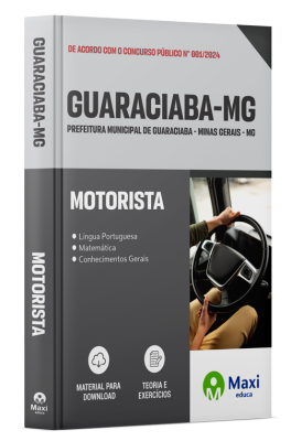 Apostila Prefeitura de Guaraciaba - MG - 2024 - Motorista