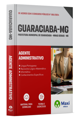 Apostila Prefeitura de Guaraciaba - MG - 2024 - Agente Administrativo