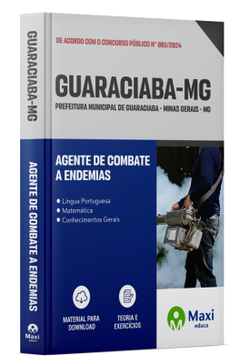 Apostila Prefeitura de Guaraciaba - MG - 2024 - Agente de Combate a Endemias