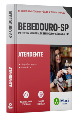 Apostila Prefeitura de Bebedouro - SP - 2024 - Atendente