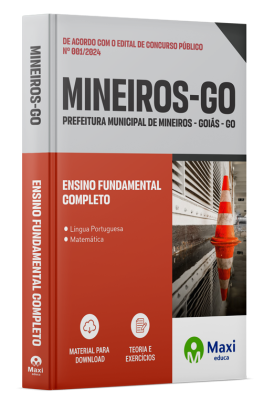 Apostila Prefeitura de Mineiros - GO - 2024 - Ensino Fundamental Completo