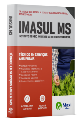 Apostila IMASUL MS - 2024 - Técnico em Serviços Ambientais