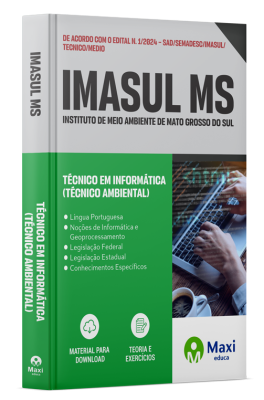 Apostila IMASUL MS - 2024 - Técnico em Informática (Técnico Ambiental)