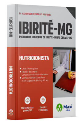 Apostila Prefeitura de Ibirité - MG - 2024 - Nutricionista