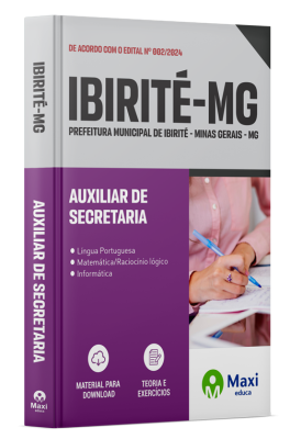 Apostila Prefeitura de Ibirité - MG - 2024 - Auxiliar de Secretaria