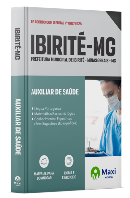 Apostila Prefeitura de Ibirité - MG - 2024 - Auxiliar de Saúde