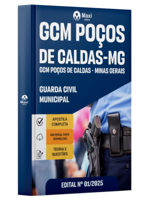 Apostila GCM Poços de Caldas - MG -2025 - Guarda Civil Municipal