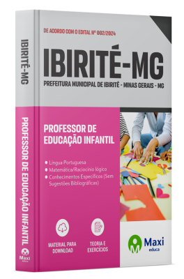 Apostila Prefeitura de Ibirité - MG - 2024 - Professor de Educação Infantil
