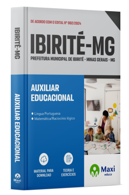 Apostila Prefeitura de Ibirité - MG - 2024 - Auxiliar Educacional