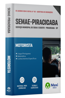 Apostila SEMAE Piracicaba - SP - 2024 - Motorista