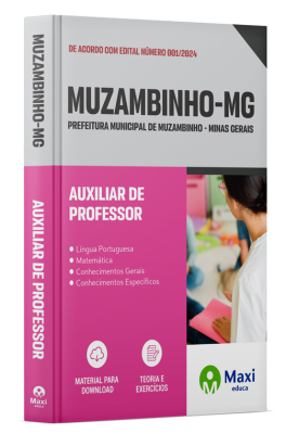 Apostila Prefeitura de Muzambinho - MG - 2024 - Auxiliar de Professor
