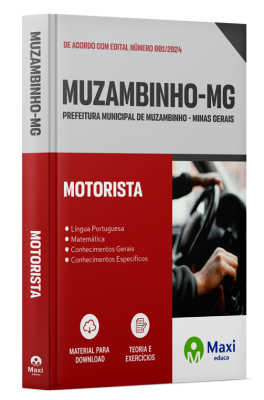 Apostila Prefeitura de Muzambinho - MG - 2024 - Motorista