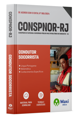 Apostila CONSPNOR de Itaperuna  - RJ - 2024 - Condutor Socorrista